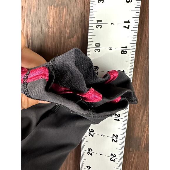 Lululemon Pace Tight Special Edition Weave 7/8 Leggings Pink Black Womens 6 EUC - Picture 8 of 8